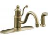 Kohler K-171-BV Antique Vibrant Brushed Bronze Lever-Handle Faucet