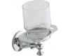 Kohler Antique K-212-GD-CP Polished Chrome Tumbler and Toothbrush Holder