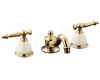 Kohler Antique K-223-4D-BV Brushed Bronze 8-16" Widespread Lever Handle Bath Faucet