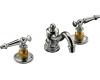 Kohler Antique K-223-4D-PB Polished Brass 8-16" Widespread Lever Handle Bath Faucet