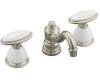 Kohler Antique K-280-9B-BN Brushed Nickel 8-16" Widespread Oval Handle Bath Faucet