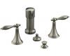 Kohler Finial Traditional K-316-4M-BN Brushed Nickel Bidet Faucet with Lever Handles