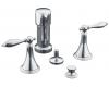 Kohler Finial Traditional K-316-4M-CP Polished Chrome Bidet Faucet with Lever Handles