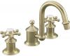 Kohler Antique K-325-3D-BV Brushed Bronze 8-16" Widespread Six-Prong Handle Bath Faucet with Curio Spout