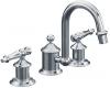 Kohler Antique K-325-4D-CP Polished Chrome 8-16" Widespread Lever Handle Bath Faucet with Curio Spout