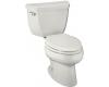 Kohler Wellworth K-3422-0 White Elongated Toilet with Left-Hand Trip Lever