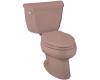 Kohler Wellworth K-3422-45 Wild Rose Elongated Toilet with Left-Hand Trip Lever