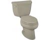 Kohler Wellworth K-3422-G9 Sandbar Elongated Toilet with Left-Hand Trip Lever
