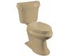 Kohler Leighton K-3486-33 Mexican Sand Comfort Height Toilet with Concealed Trapway