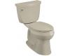 Kohler Cimarron K-3496-HE-G9 Sandbar Comfort Height Elongated Toilet with Echosmart Technology