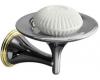 Kohler Finial Traditional K-362-CB Polished Chrome/Polished Brass Soap Dish