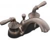 Kohler Devonshire K-393-4-BX Vibrant Brazen Bronze 4" Centerset Bath Faucet with Lever Handles