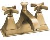 Kohler Memoirs Stately K-452-3S-BV Brushed Bronze 4" Centerset Bath Faucet with Stately Cross Handles