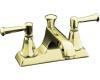 Kohler Memoirs Classic K-452-4C-AF French Gold 4" Centerset Bath Faucet with Lever Handles