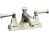 Kohler Memoirs Classic K-452-4C-BN Brushed Nickel 4" Centerset Bath Faucet with Lever Handles