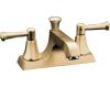 Kohler Memoirs Classic K-452-4C-BV Brushed Bronze 4" Centerset Bath Faucet with Lever Handles