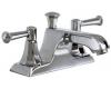 Kohler Memoirs Classic K-452-4C-CP Polished Chrome 4" Centerset Bath Faucet with Lever Handles