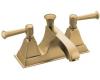 Kohler Memoirs Stately K-452-4S-BV Brushed Bronze 4" Centerset Bath Faucet with Stately Lever Handles