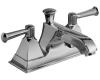 Kohler Memoirs Stately K-452-4S-RN Hammered Nickel 4" Centerset Bath Faucet with Stately Lever Handles