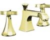 Kohler Memoirs Classic K-454-3C-AF French Gold 8-16" Widespread Bath Faucet with Cross Handles