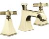 Kohler Memoirs Stately K-454-3S-AF French Gold 8-16" Widespread Bath Faucet with Stately Cross Handles