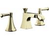 Kohler Memoirs Classic K-454-4C-AF French Gold 8-16" Widespread Bath Faucet with Lever Handles