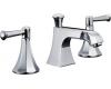 Kohler Memoirs Classic K-454-4C-CP Polished Chrome 8-16" Widespread Bath Faucet with Lever Handles