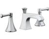 Kohler Memoirs Classic K-454-4C-G Brushed Chrome 8-16" Widespread Bath Faucet with Lever Handles