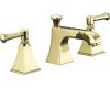 Kohler Memoirs Stately K-454-4S-AF French Gold 8-16" Widespread Bath Faucet with Stately Lever Handles