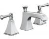 Kohler Memoirs Stately K-454-4S-G Brushed Chrome 8-16" Widespread Bath Faucet with Stately Lever Handles