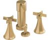 Kohler Memoirs Classic K-470-3C-BV Brushed Bronze Bidet Faucet with Cross Handles