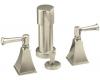 Kohler Memoirs Stately K-470-4S-BN Brushed Nickel Bidet Faucet with Stately Lever Handles