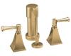 Kohler Memoirs Stately K-470-4S-BV Brushed Bronze Bidet Faucet with Stately Lever Handles