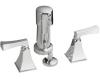 Kohler Memoirs Stately K-470-4V-RN Hammered Nickel Bidet Faucet with Stately Deco Lever Handles