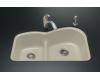 Kohler Woodfield K-5839-5U-G9 Sandbar Smart Divide Undercounter Kitchen Sink