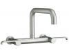 Kohler Torq K-6127-4-VS Vibrant Stainless Wall Mount Two Handle Kitchen Faucet