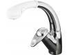 Kohler Avatar K-6350-AP-CP Polished Chrome Pull-Out Kitchen Faucet with White Sprayhead