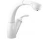 Kohler Avatar K-6352-0 White Pull-Out Kitchen Faucet