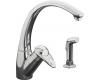 Kohler Avatar K-6356-VS Vibrant Stainless Steel Single Control Kitchen Faucet with Side Spray