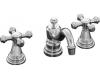 Kohler IV Georges Brass K-6811-3-BN Brushed Nickel 8-16" Widespread Cross Hanldes Bath Faucet with Pop-Up