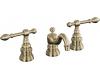 Kohler IV Georges Brass K-6811-4-BV Brushed Bronze 8-16" Widespread Lever Handle Bath Faucet with Pop-Up