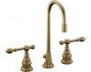 Kohler IV Georges Brass K-6813-4-BV Brushed Bronze 8-16" Widespread Lever Handle Bath Faucet with Pop-Up