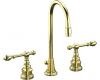 Kohler IV Georges Brass K-6813-4-PB Polished Brass 8-16" Widespread Lever Handle Bath Faucet with Pop-Up