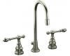 Kohler IV Georges Brass K-6813-4-SN Polished Nickel 8-16" Widespread Lever Handle Bath Faucet with Pop-Up