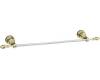 Kohler IV Georges Brass K-6816-A-BN Polished Brass 18" Towel Bar with Brushed Nickel Accents