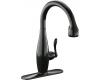 Kohler K-692-7 Clairette Black Black Pullout Faucet