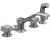 Kohler Alterna K-6956-2-CP Polished Chrome 8" Widespread Bath Faucet with Shampoo Spray & Pop-Up