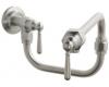 Kohler HiRise K-7322-4-BS Brushed Stainless Wall-Mount Kitchen Pot Filler Faucet