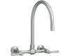 Kohler HiRise K-7338-4-BS Brushed Stainless Wall-Mount Kitchen Bridge Faucet