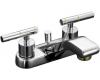 Kohler Taboret K-8201-4-CB Polished Chrome/Polished Brass 4" Centerset Bath Faucet with Lever Handles